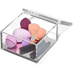 OfficeGoods Acrylic Desk Organizer w/Silver Base – Functional & Elegant Odds